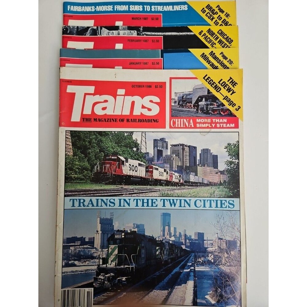 1986-87 Train Magazines Railroads Photos News Santa Fe Passenger Rochester South